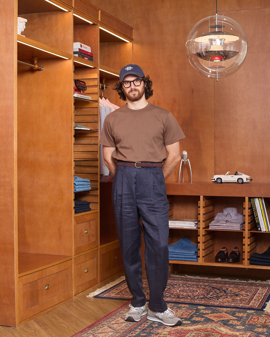 VINTAGE CREW T-SHIRT in CEDAR BROWN