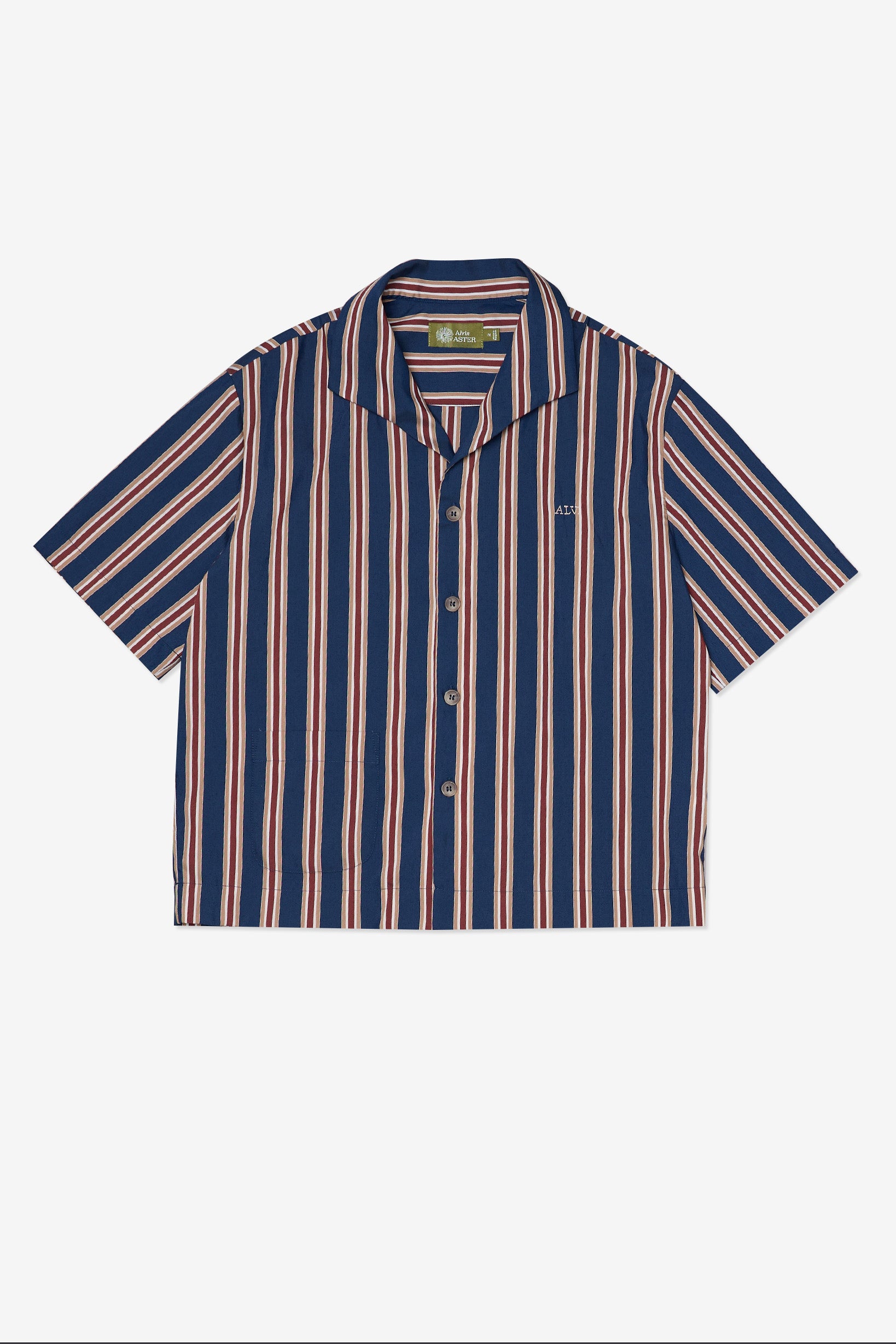 ONE PIECE COLLAR SHIRT IN STRIPED