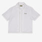 EMBROIDERED BOWLING in OFF WHITE LINEN