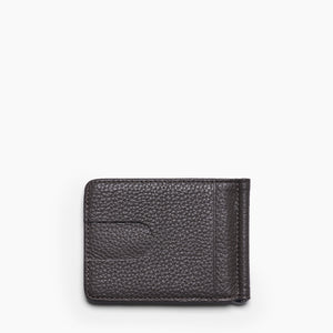 BILL CLIP WALLET in GREY GRAINED