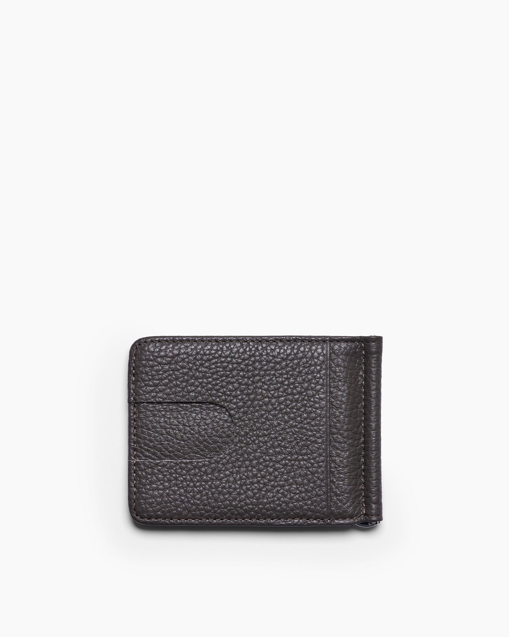 BILL CLIP WALLET in GREY GRAINED
