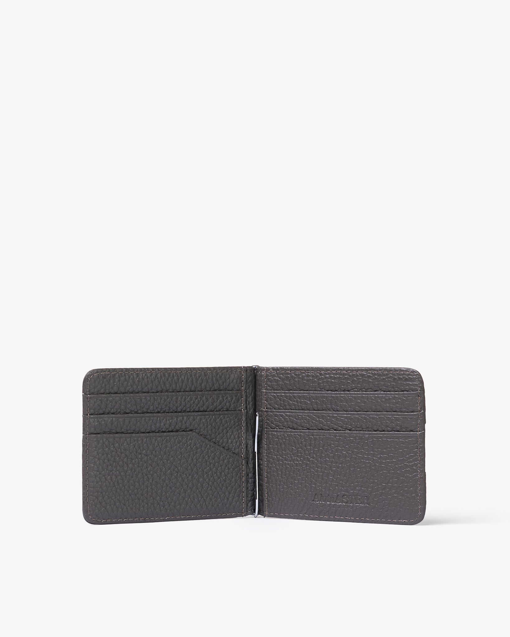BILL CLIP WALLET in GREY GRAINED