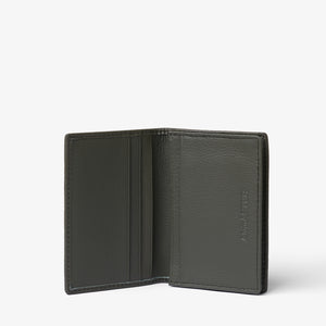 MULTI CARD WALLET in OLIVE GRAINED