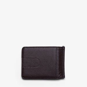BILL CLIP WALLET in ESPRESSO  GRAINED