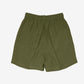 RELAXED FIT SHORTS in OLIVE GREEN LINEN