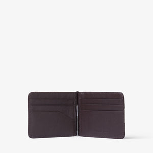 BILL CLIP WALLET in ESPRESSO  GRAINED
