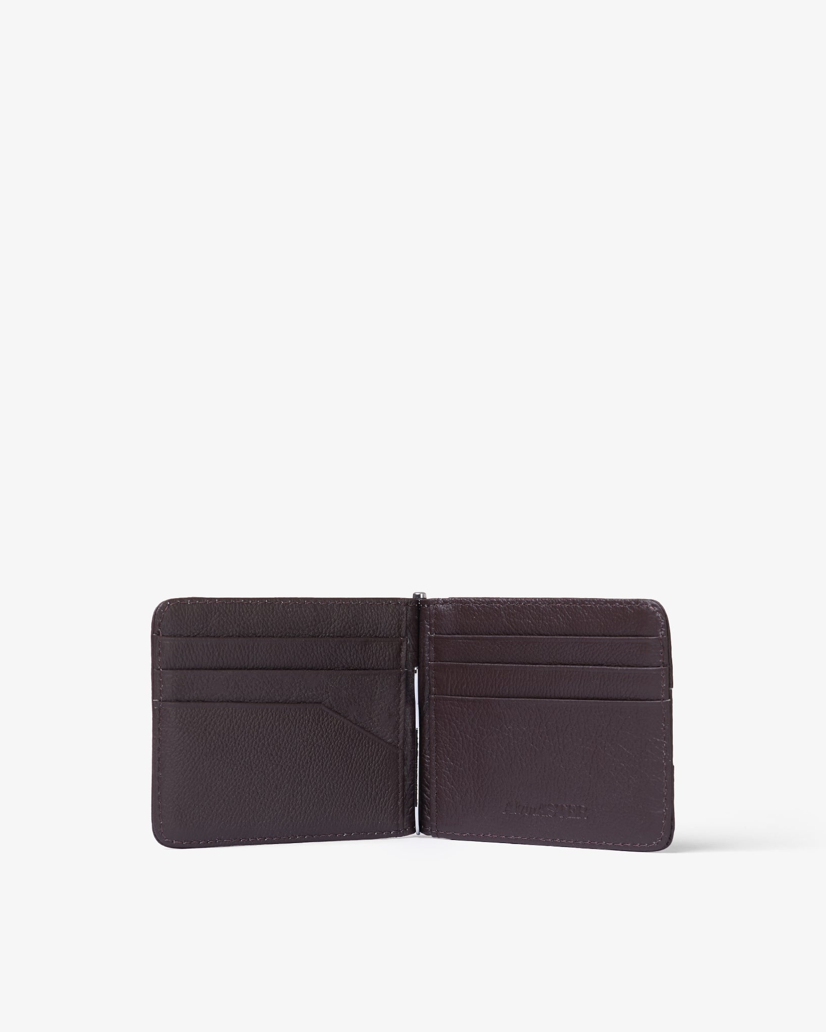 BILL CLIP WALLET in ESPRESSO  GRAINED
