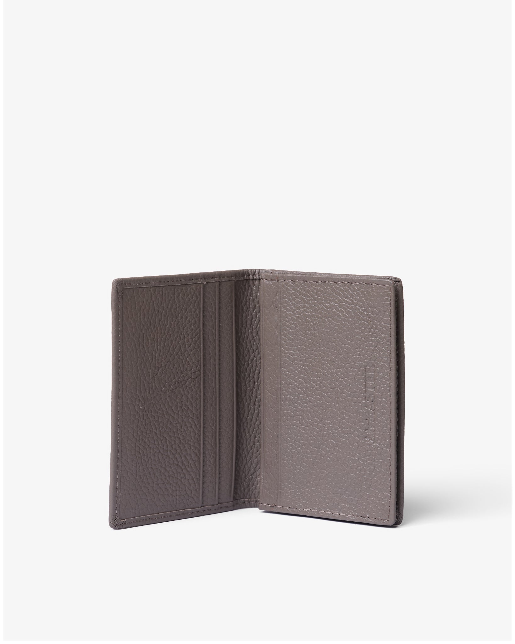 MULTI CARD WALLET in TAUPE GRAINED