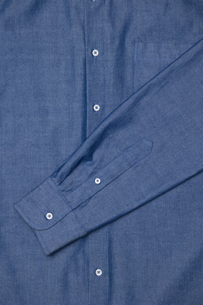 BUTTON DOWN SHIRT in DENIM