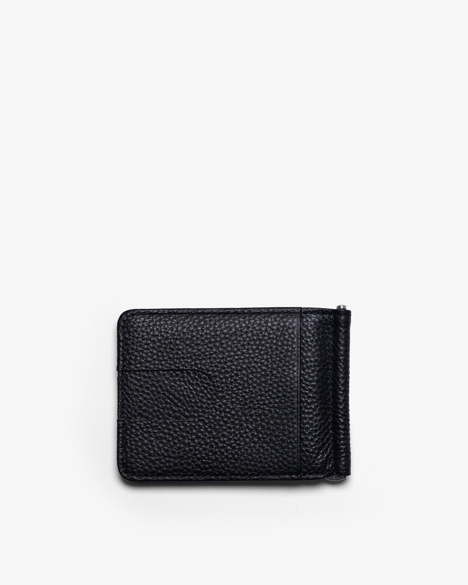 BILL CLIP WALLET in BLACK GRAINED