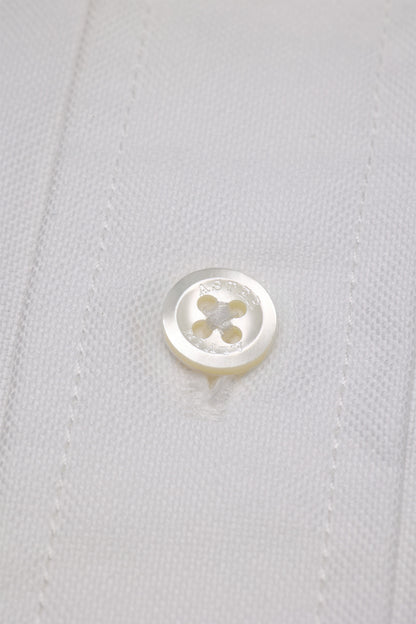 BUTTON DOWN SHIRT WITH POCKET in OFF WHITE