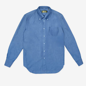 BUTTON DOWN SHIRT in LIGHT DENIM WASHED