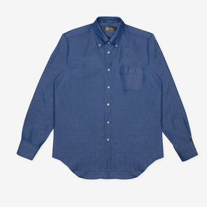 BUTTON DOWN SHIRT in ONE WASHED DENIM
