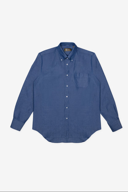 BUTTON DOWN SHIRT in ONE WASHED DENIM