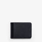 BILL CLIP WALLET in BLACK FINE GRAINED