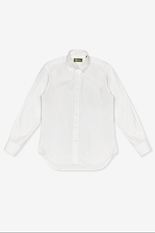 BUTTON DOWN SHIRT WITH POCKET in OFF WHITE