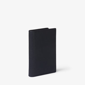 MULTI CARD WALLET in BLACK FINE GRAINED