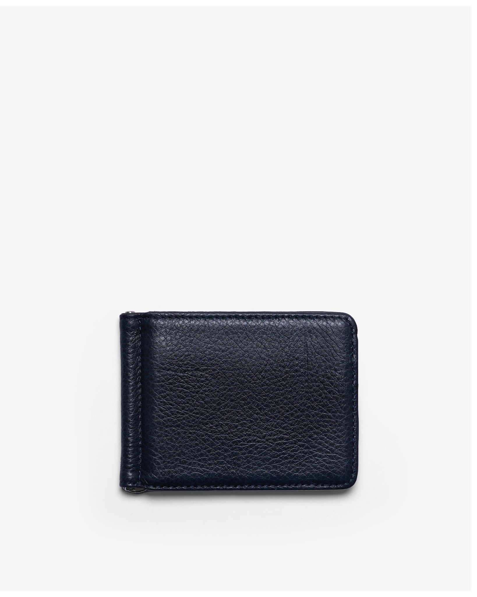 BILL CLIP WALLET in NAVY GRAINED