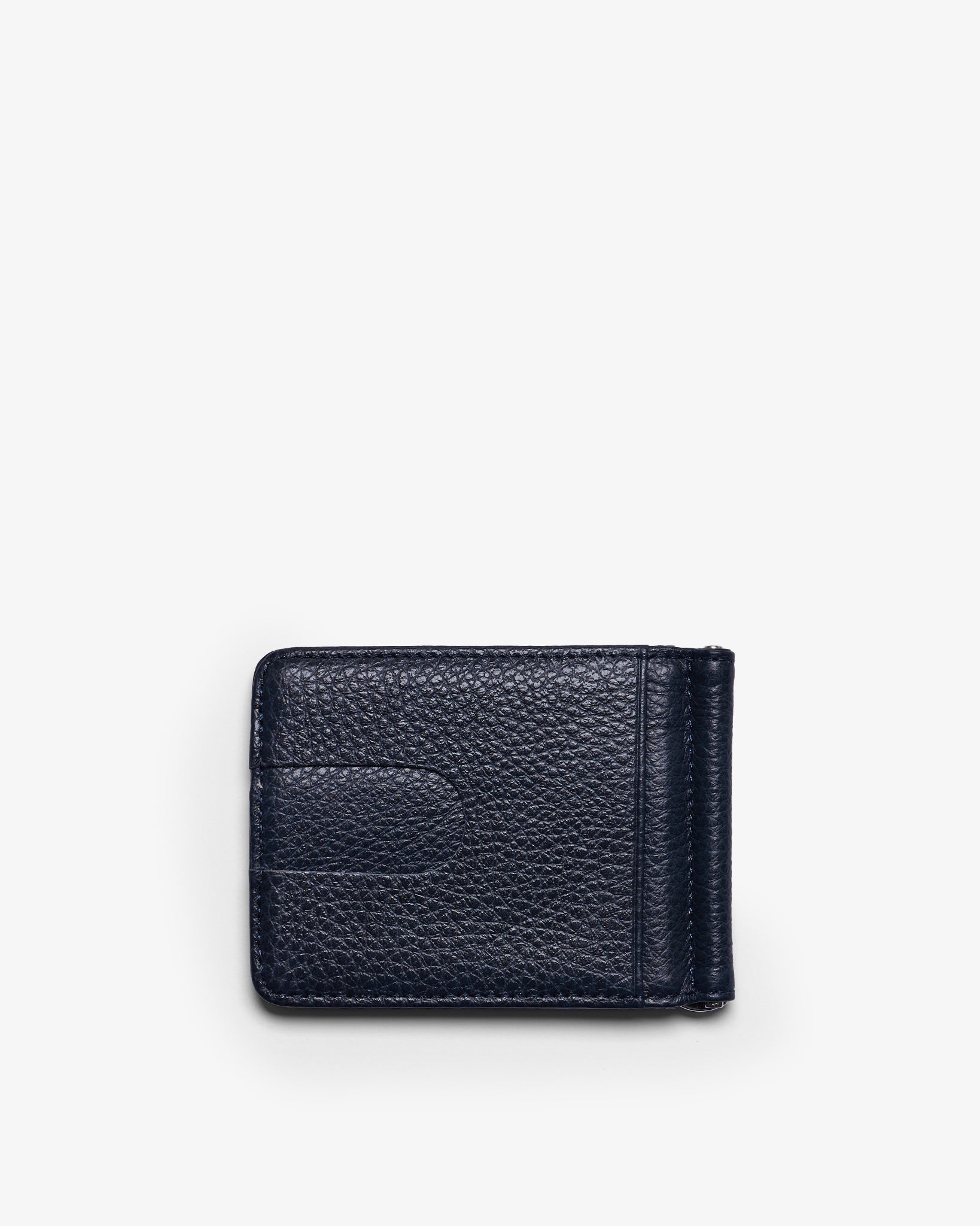 BILL CLIP WALLET in NAVY GRAINED
