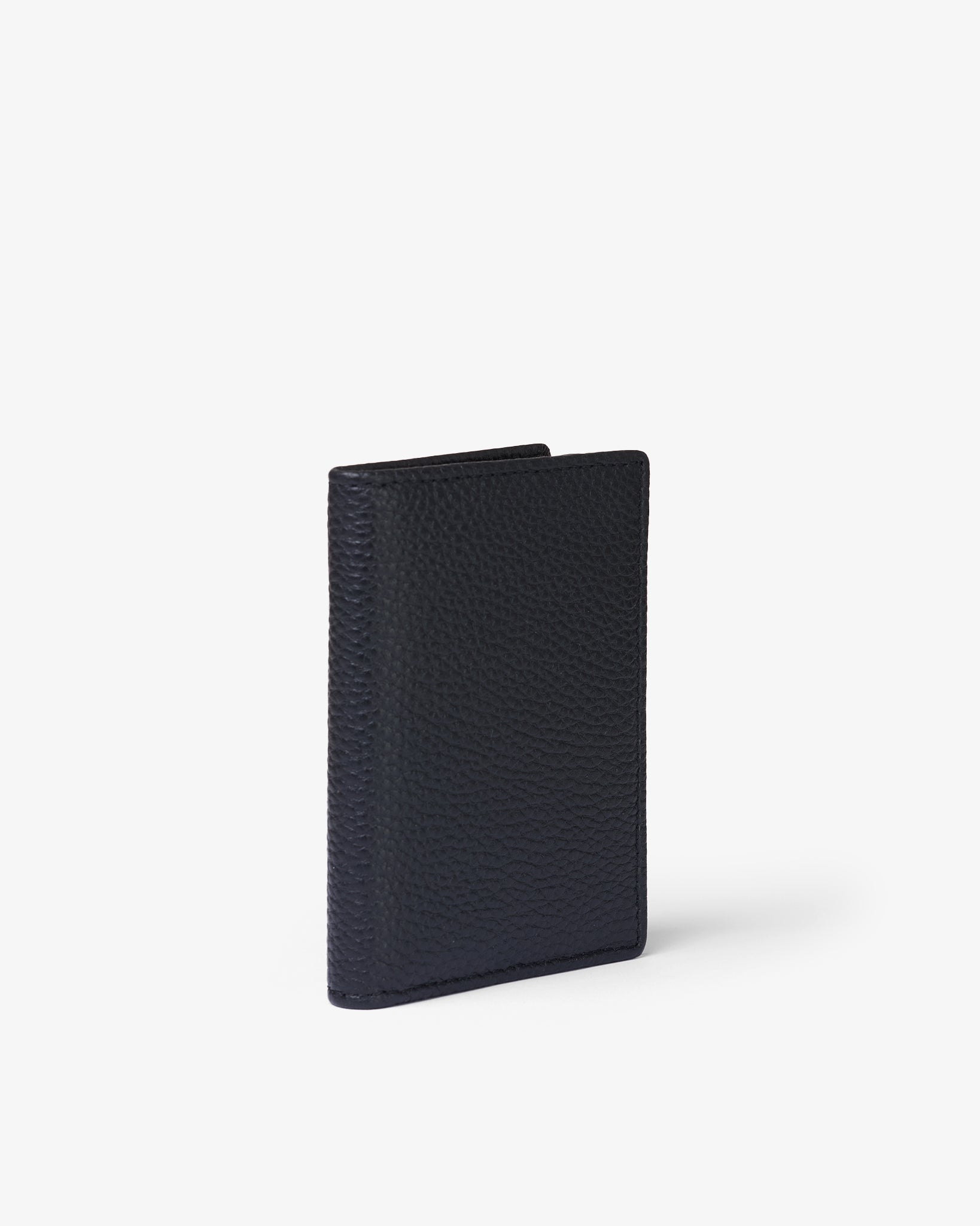 MULTI CARD WALLET in BLACK GRAINED