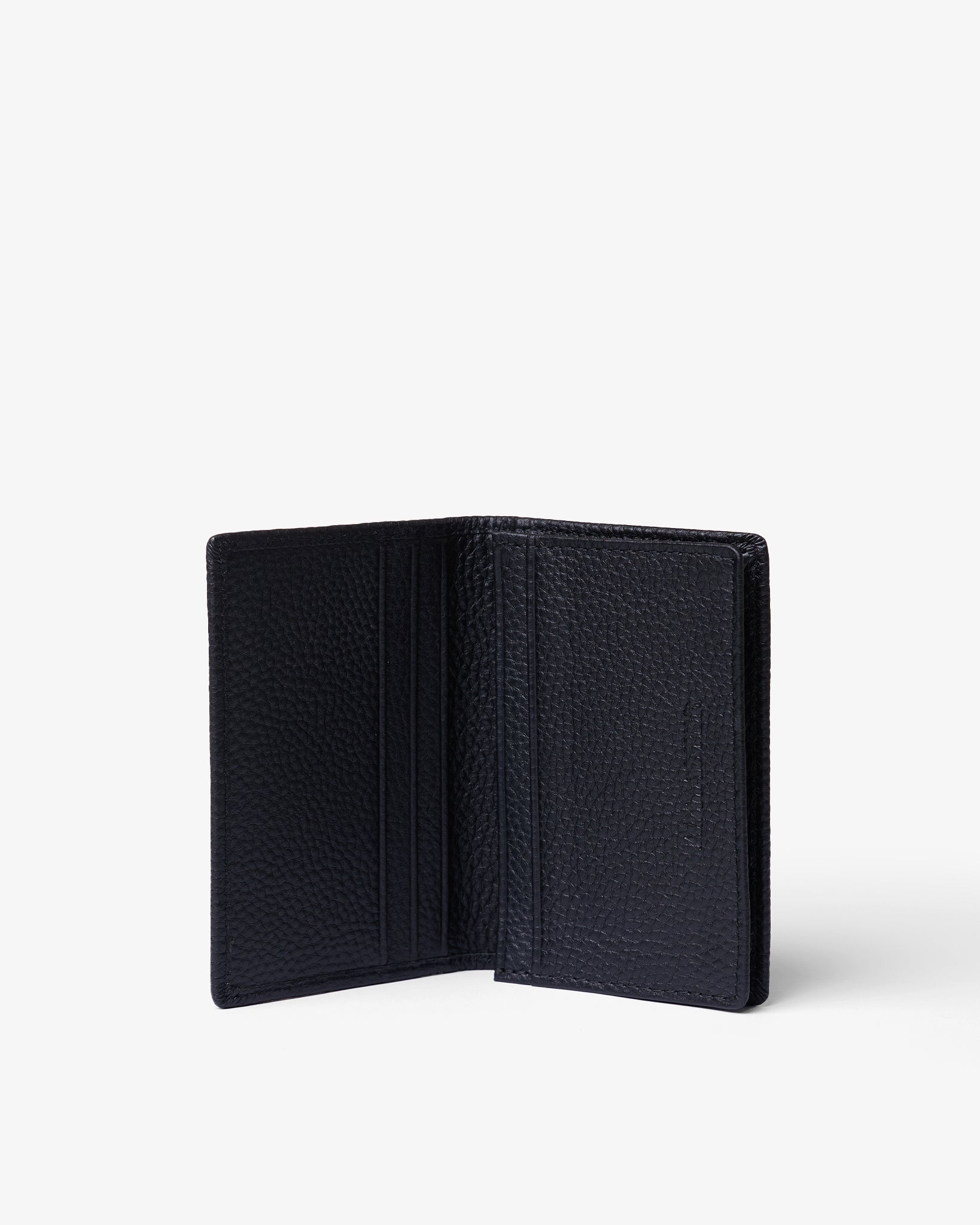 MULTI CARD WALLET in BLACK GRAINED