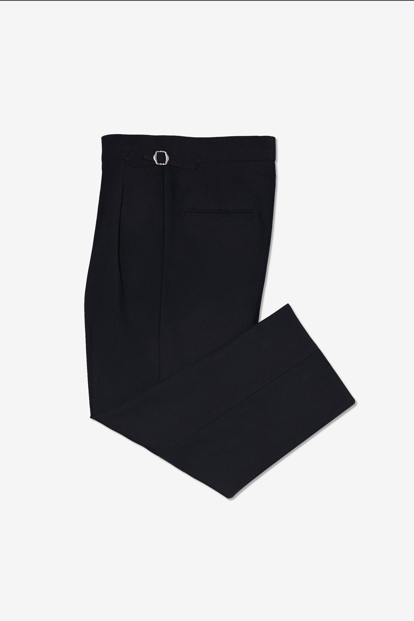 DOUBLE PLEATED TROUSERS in BLACK