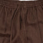 RELAXED FIT SHORTS in CEDAR BROWN LINEN