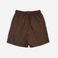 RELAXED FIT SHORTS in CEDAR BROWN LINEN