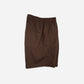RELAXED FIT SHORTS in CEDAR BROWN LINEN