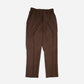 RELAXED FIT TROUSER in CEDAR BROWN LINEN