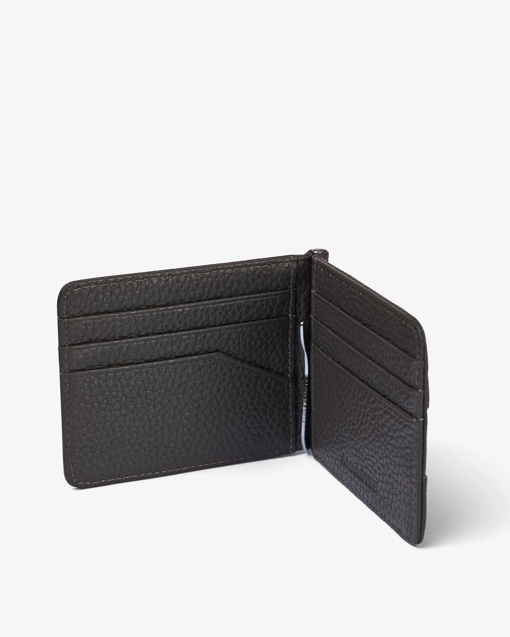 BILL CLIP WALLET in GREY GRAINED