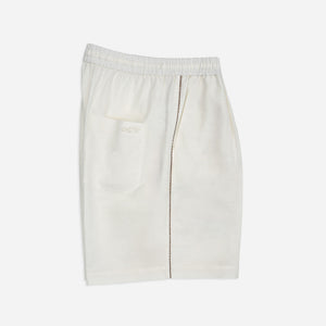 RELAXED FIT SHORTS in OFF-WHITE LINEN