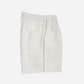 RELAXED FIT SHORTS in OFF-WHITE LINEN