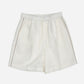 RELAXED FIT SHORTS in OFF-WHITE LINEN