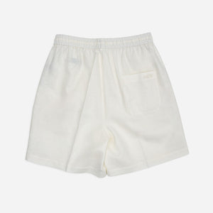 RELAXED FIT SHORTS in OFF-WHITE LINEN