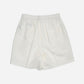RELAXED FIT SHORTS in OFF-WHITE LINEN