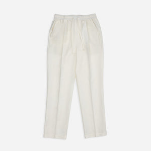 RELAXED FIT TROUSER in OFF-WHITE LINEN