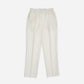 RELAXED FIT TROUSER in OFF-WHITE LINEN