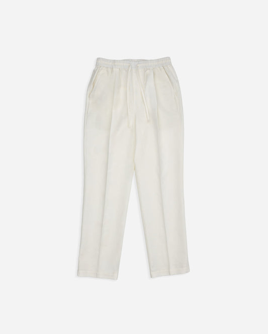 RELAXED FIT TROUSER in OFF-WHITE LINEN