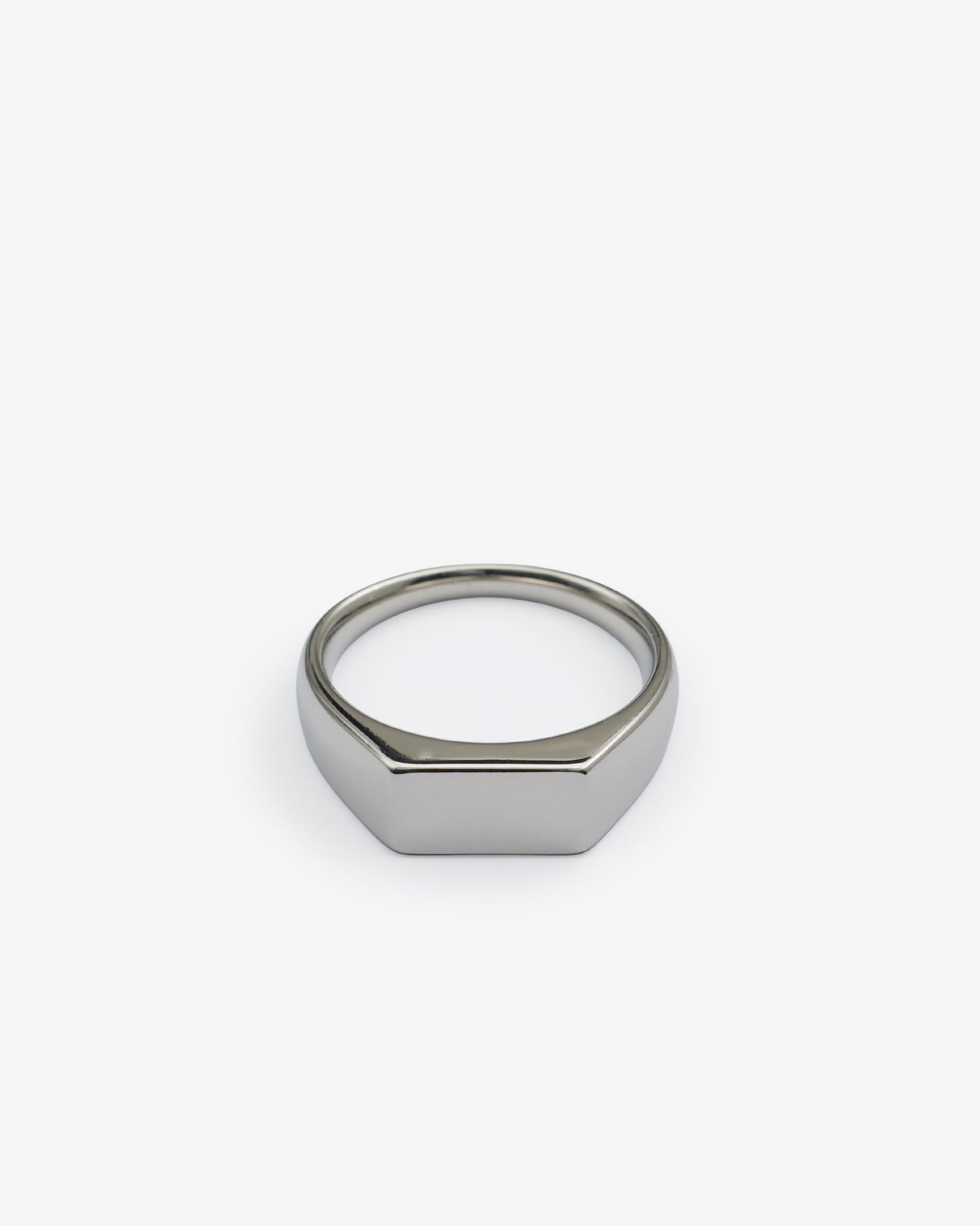 SILVER RECTANGLE SIGNET RING