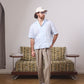 SUMMER SKYBLUE BOWLING SHIRT