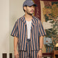ONE PIECE COLLAR SHIRT in STRIPED