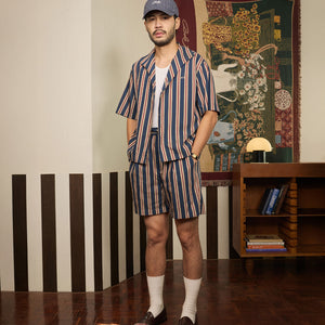 RELAXED FIT SHORTS in STRIPED