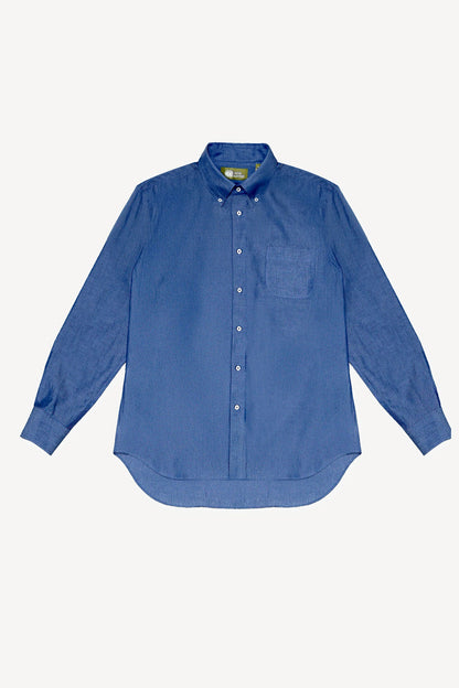 BUTTON DOWN SHIRT in DENIM