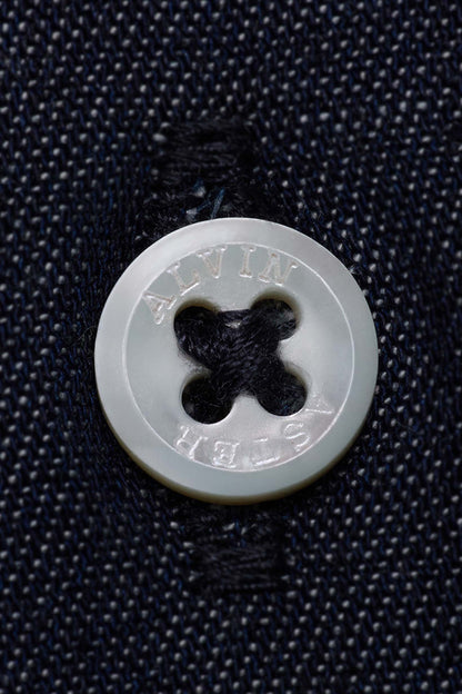 BUTTON DOWN SHIRT in DARK DENIM