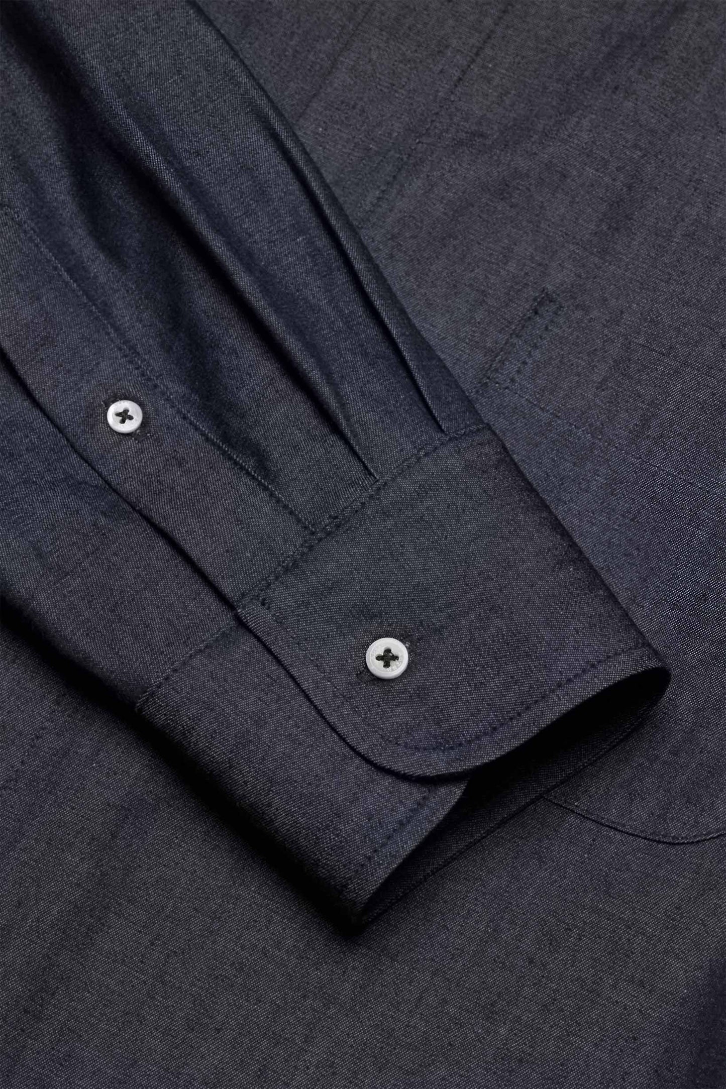 BUTTON DOWN SHIRT in DARK DENIM