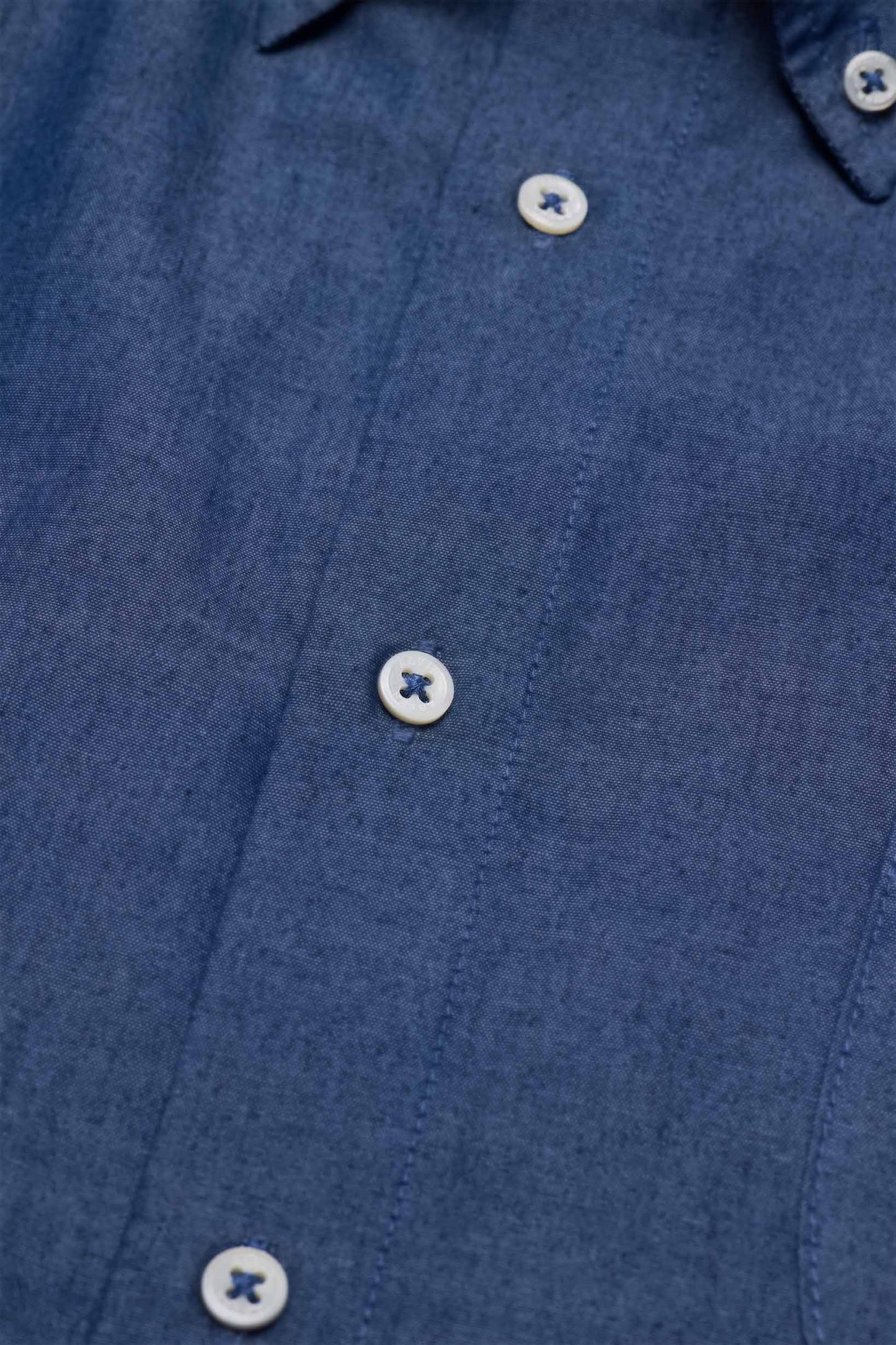 BUTTON DOWN SHIRT in DENIM