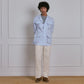 SAFARI JACKET in LIGHT BLUE LINEN