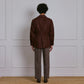 SAFARI JACKET in DEEP BROWN LINEN