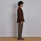 SAFARI JACKET in DEEP BROWN LINEN